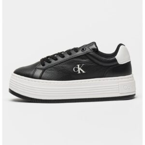 Pantofi sport cu talpa flatform si sireturi - Negru