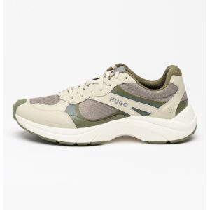 Pantofi sport cu insertii din plasa GO2 - Gri deschis