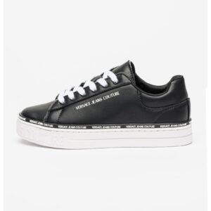 Pantofi psort de piele ecologica Court - Alb/Negru