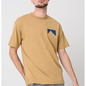 Tricou de bumbac cu design grafic - Caramel