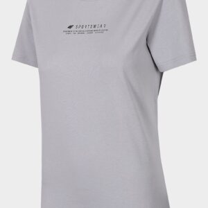 Tricou dama  bumbac - gri deschis -