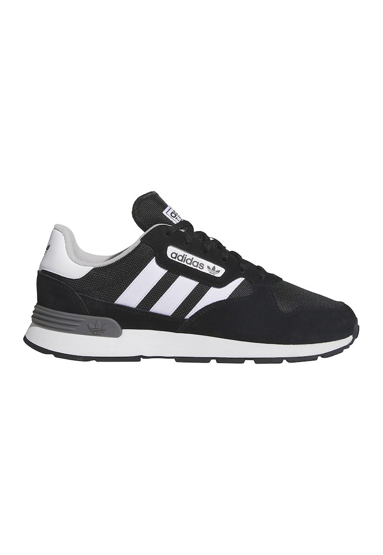 Pantofi sport Treziod 2 cu garnituri din piele intoarsa - Negru/Alb optic