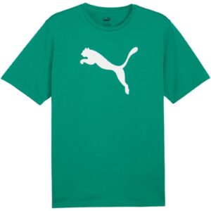 Tricou sport barbatesc Team Rise - bumbac - verde - logo mare -
