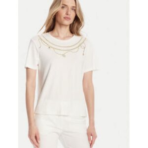 Tricou dama - Alb - Viscoza/Elastan