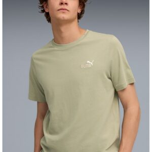 Tricou de bumbac cu decolteu la baza gatului ESS Boxy Tee - Verde pal