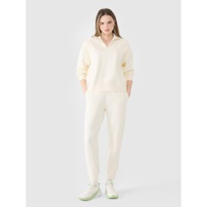 Pantaloni sport dama alb