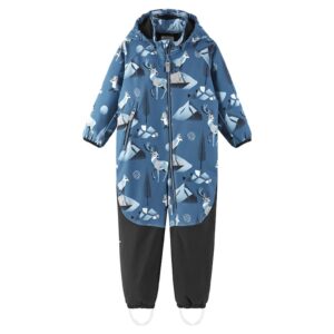 Salopeta pentru copii - unisex - poliester/elastan - bleumarin/negru