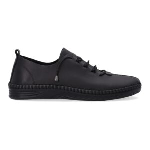 Pantofi sport de dama negri cu sireturi elastice