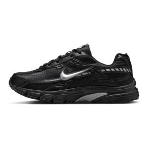 Pantofi sport Initiator cu insertii din piele - Negru/Argintiu