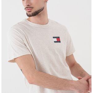 Tricou slim-fit cu imprimeu logo - Alb murdar