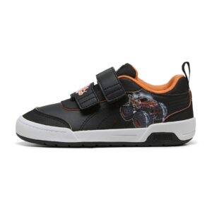 Pantofi sport Multiflex 2 Hot Wheels cu velcro - Negru/Portocaliu