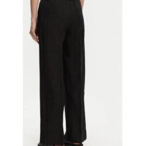 Pantaloni palazzo de dama - lyocell - negru -