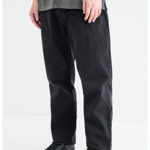 Blugi relaxed fit cu talie medie - Negru