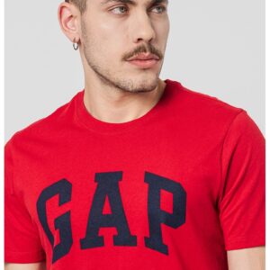 Tricou de bumbac cu imprimeu logo - Rosu