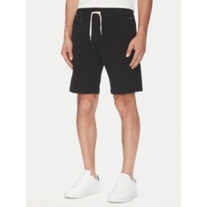 Pantaloni scurti Barbati -  Negru - 57% bumbac organic -38% bumbac - 5% elastan