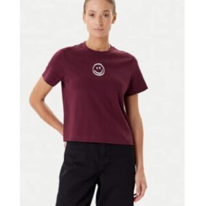Tricou dama -  mov - 100% bumbac organic -