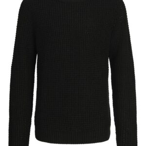 Pulover cu aspect texturat - Negru