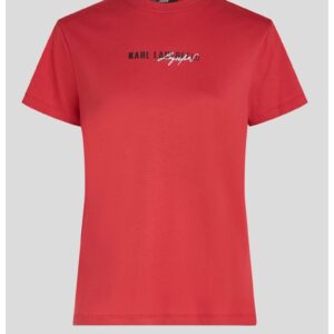 Tricou cu imprimeu logo - Rosu