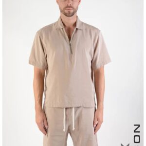 Tricou polo cu fermoar 2BM106X - Bej