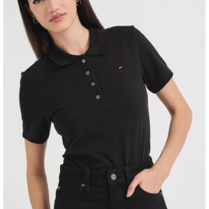 Tricou polo slim fit - Negru stins
