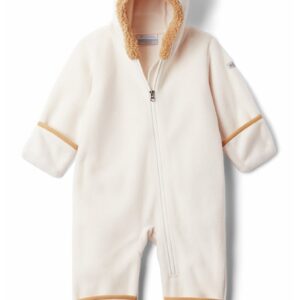 Salopeta din fleece cu garnituri din blana sintetica Tiny Bear™ - Bej
