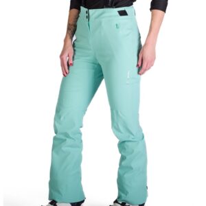 Pantaloni schi 10K/10K cu bretele dama Tamera - Verde deschis