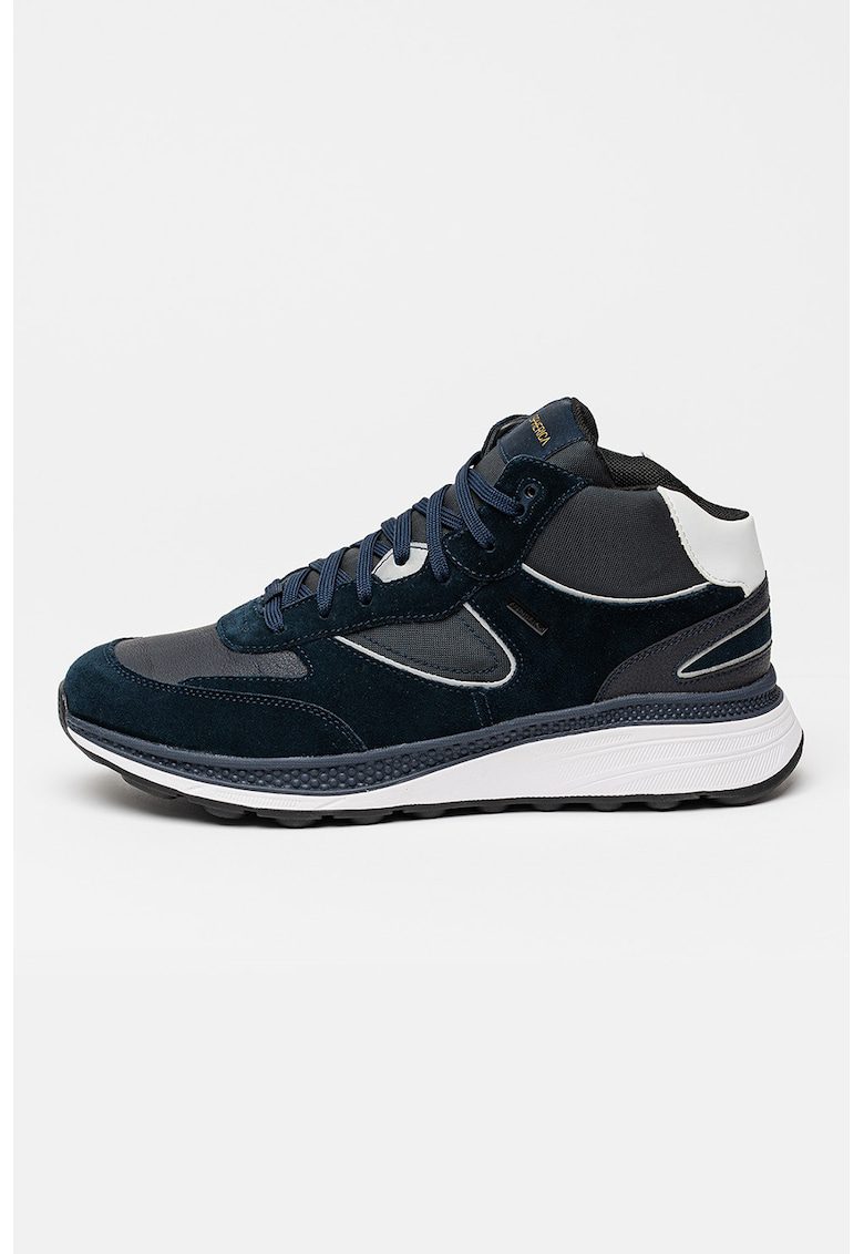 Pantofi sport cu detalii de piele intoarsa Spherica - Gri antracit/Bleumarin