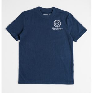 Tricou din amestec de bumbac cu imprimeu - Alb/Bleumarin