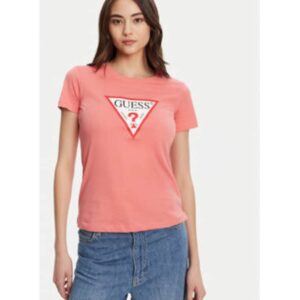 Tricou din bumbac organic cu maneci scurte si logo frontal