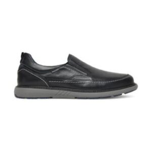 Pantofi barbatesti -  piele naturala - negru/gri