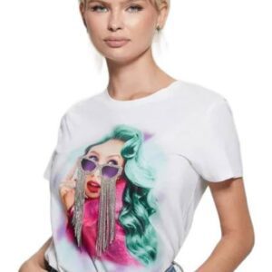 Tricou dama  Bumbac - Alb -