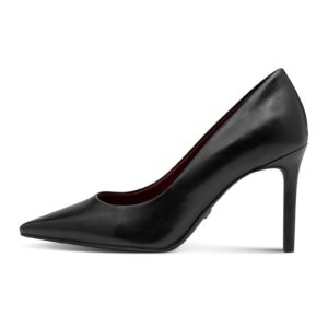 Pantofi din piele cu varf ascutit - Negru stins