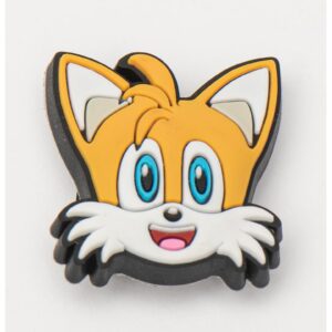 Talisman pentru saboti Jibbitz Sonic - Alb/Galben mustar
