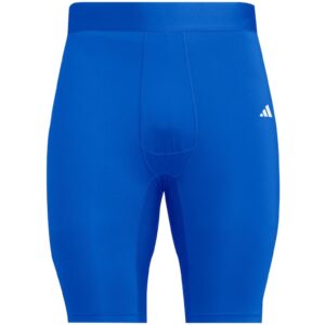 Pantaloni scurti  JN7400 Techfit - albastri - de compresie - poliester/elastan - cu uscare rapida