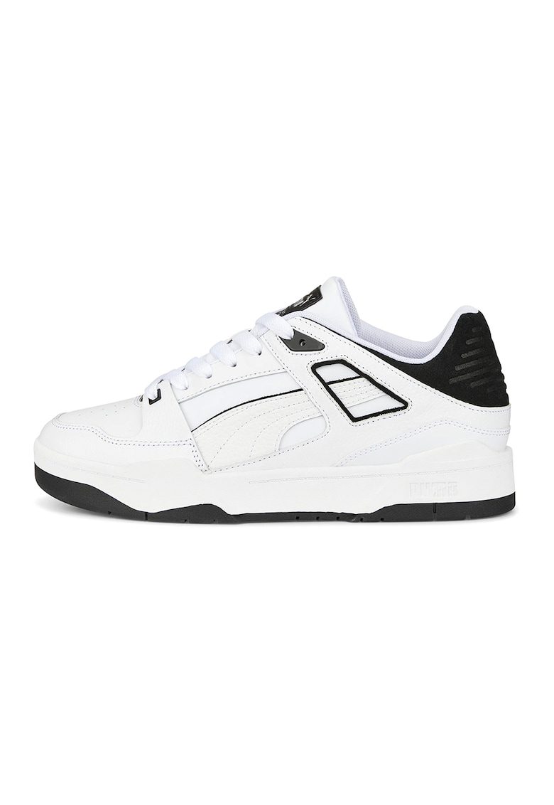 Pantofi sport low-top de piele si piele intoarsa Slipstream - Negru - Alb murdar - 6