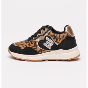 Pantofi sport low-cut cu model colorblock - Negru/Maro
