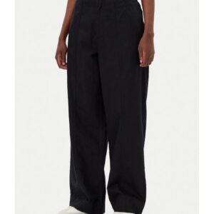 Pantaloni dama - negru - bumbac/in -