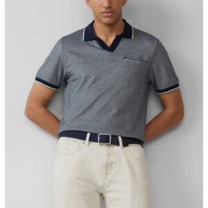 Tricou polo de bumbac - Bleumarin