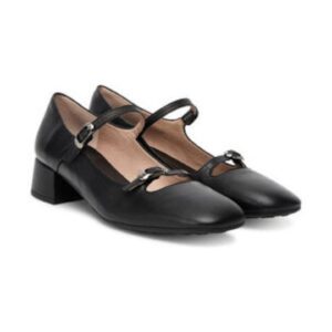 Pantofi dama - piele naturala - negru - toc