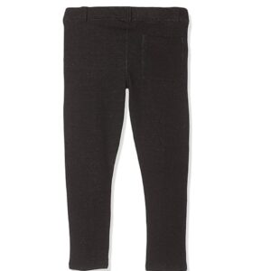 Pantaloni jegging copii bumbac - negru - confortabili - cu inchidere practica -