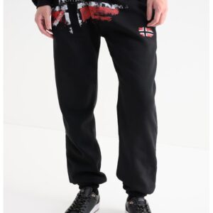 Pantaloni de trening cu logo Mapote - Negru