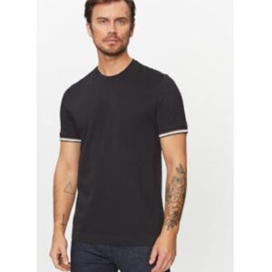 Tricou barbati -  negru - 100% bumbac -