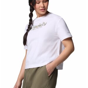 Tricou din bumbac organic Rolling Bend™ - Alb optic/Albastru glaciar/Verde sparanghel
