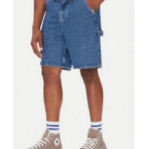 Pantaloni scurti pentru barbati - bumbac - albastru