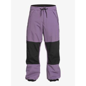 Pantaloni de schi - Quikisilver - Poliester - Negru - Negru/Violet
