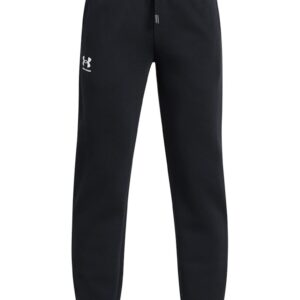 Pantaloni jogger din fleece cu snur Icon - Alb/Negru