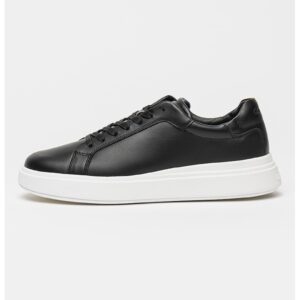 Pantofi sport de piele cu platforma - Negru