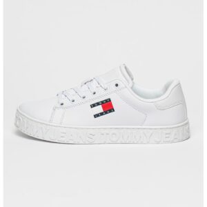 Pantofi sport din piele ecologica cu logo in relief - Rosu/Alb/Bleumarin