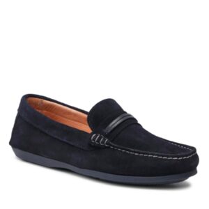 Mocasini barbati  Piele naturala/Piele intoarsa - Albastru