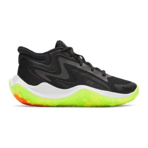 Pantofi mid-cut Jet'25 pentru baschet - Negru